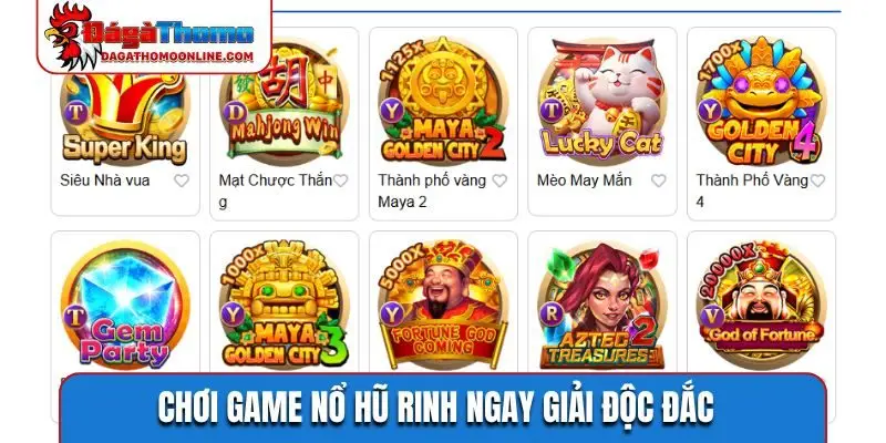Chơi game nổ hũ rinh ngay giải độc đắc